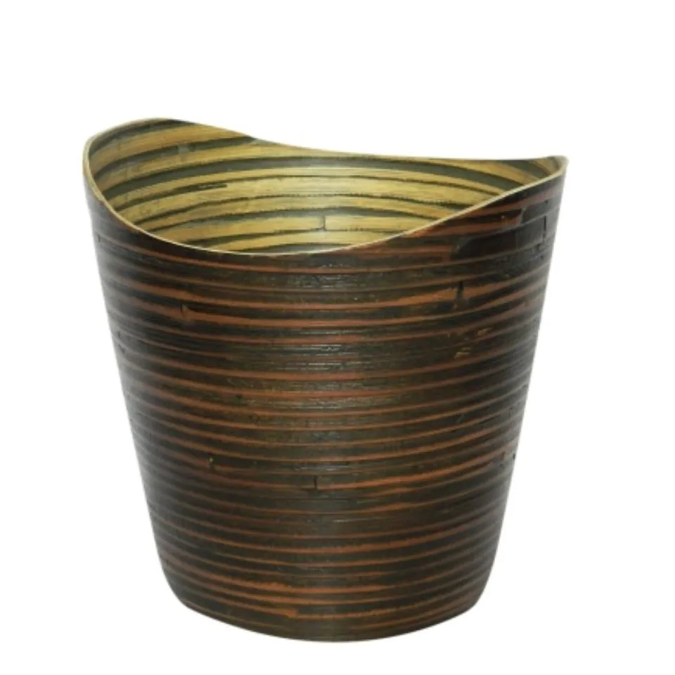 Round Rattan Trash Basket Short Lead Time