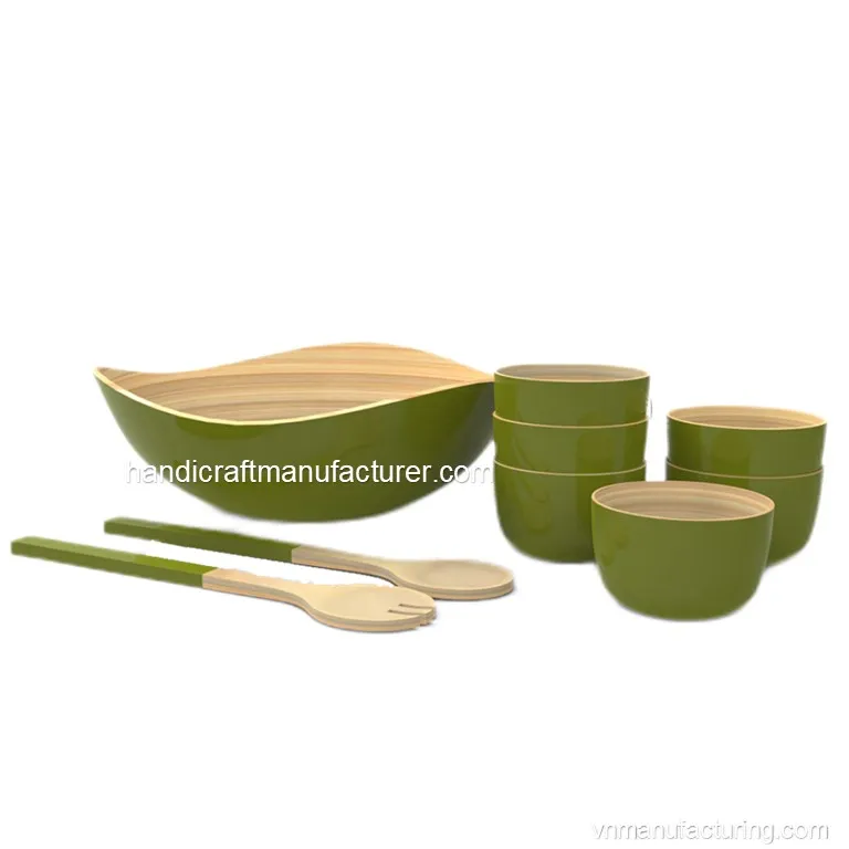 Lacquer Bamboo Bowls Set Manufacturer