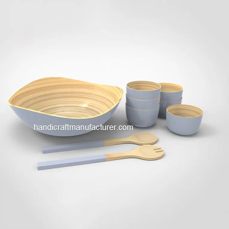 Lacquer Bamboo Bowls Set OEM