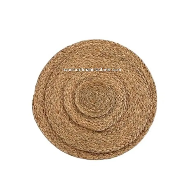 Round Natural Seagrass Placemats Custom