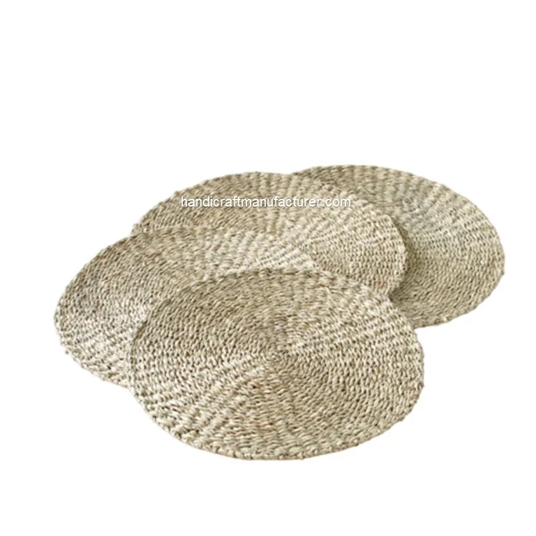 Round Natural Seagrass Placemats Low Moq
