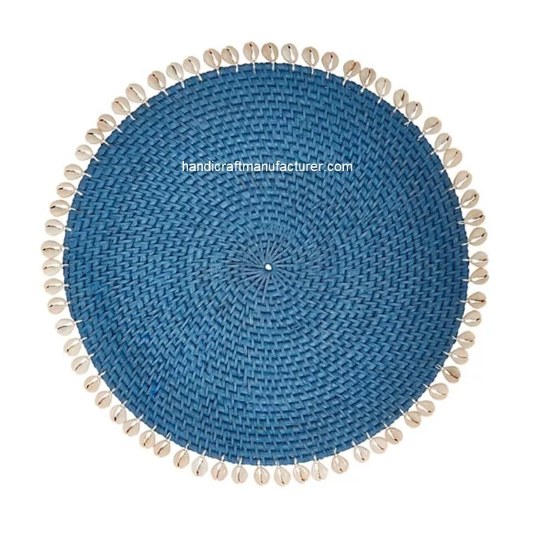 Rattan Placemats With Seashells Vietnam
