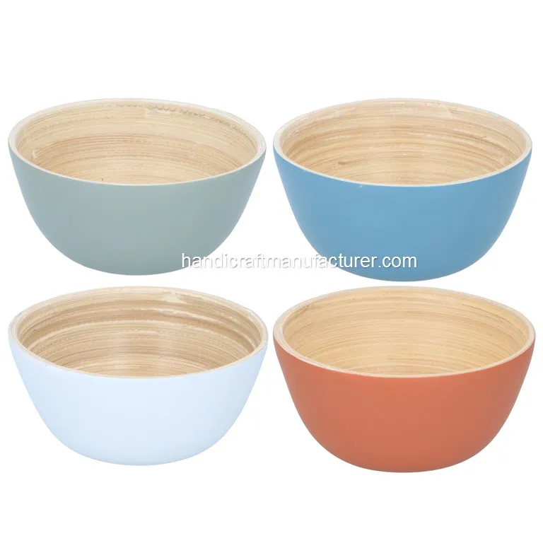 Small Spun Bamboo Bowls Private Label