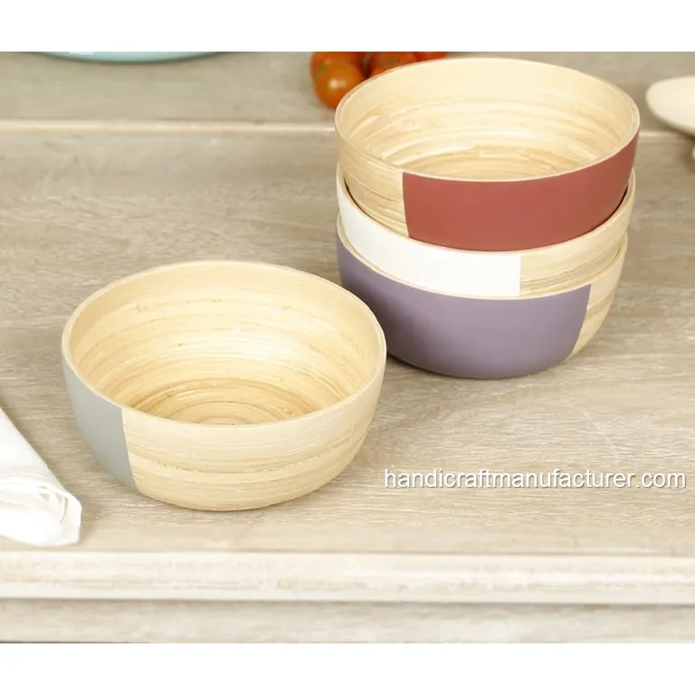 Small Spun Bamboo Bowls OEM