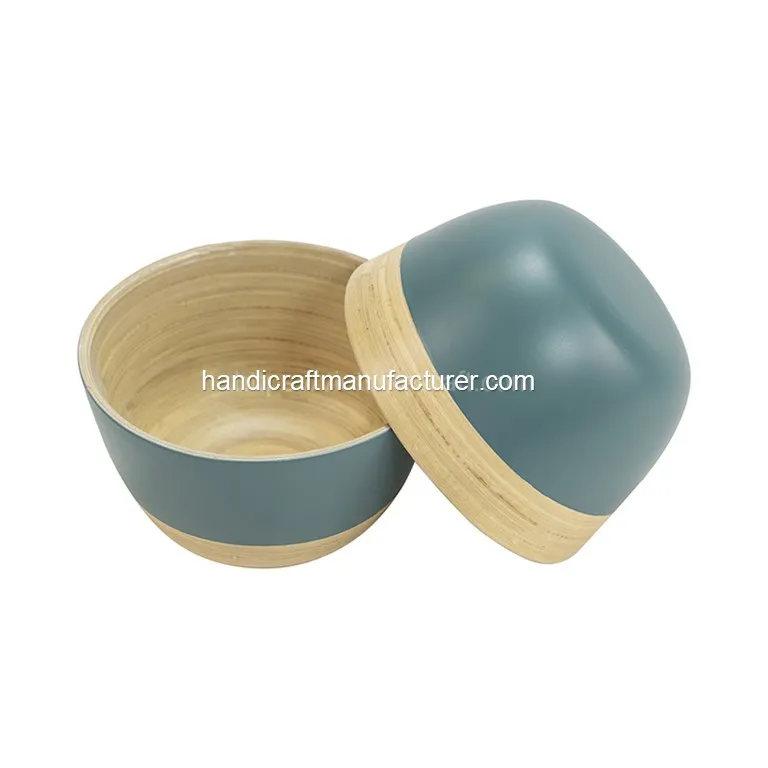 Small Spun Bamboo Bowls Short Lead Time