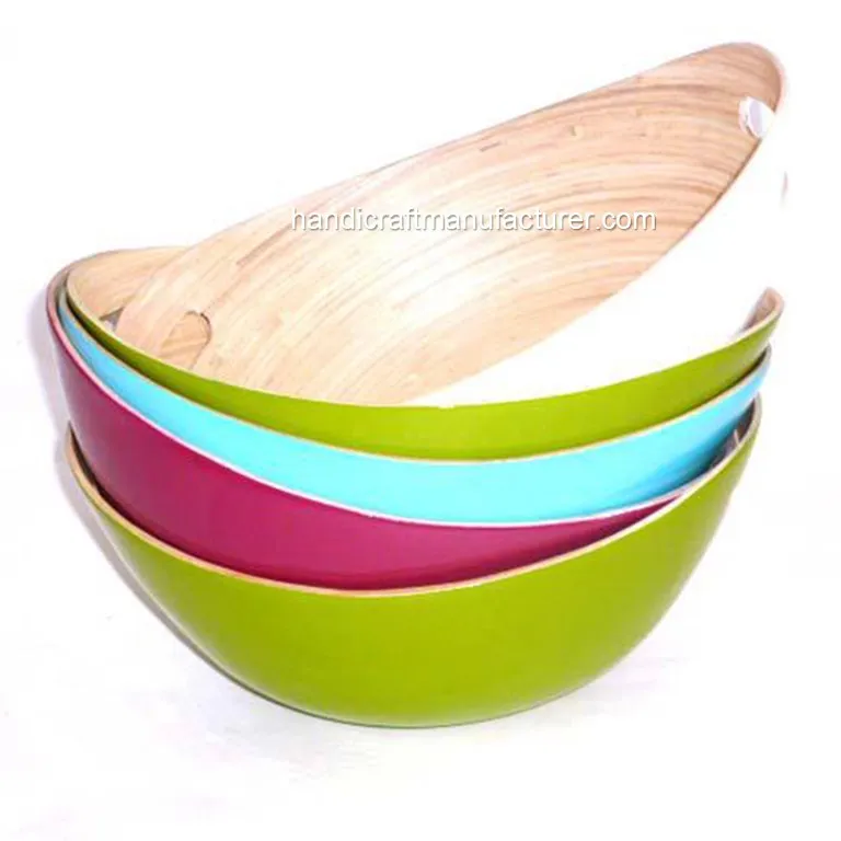 Spun Bamboo Bowls Supplier