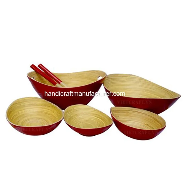 Spun Bamboo Bowls Fob