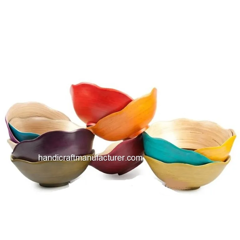 Spun Bamboo Bowls Private Label