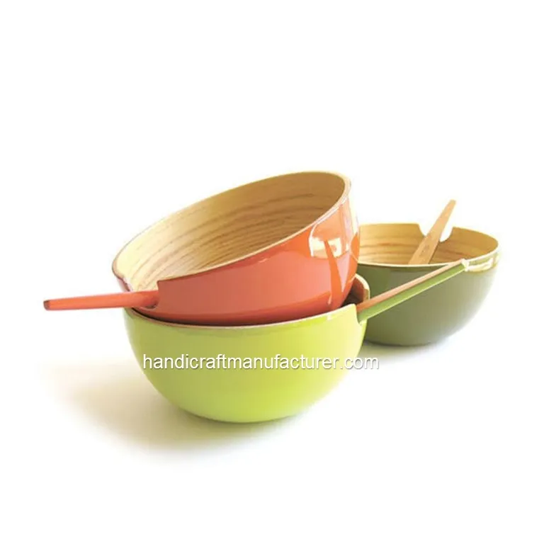 Spun Bamboo Bowls Low Moq