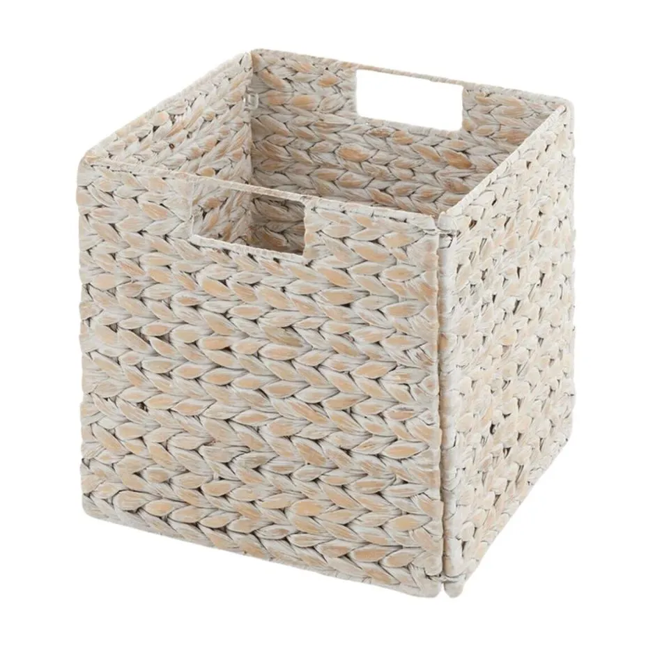 Square Water Hyacinth Baskets Low Moq