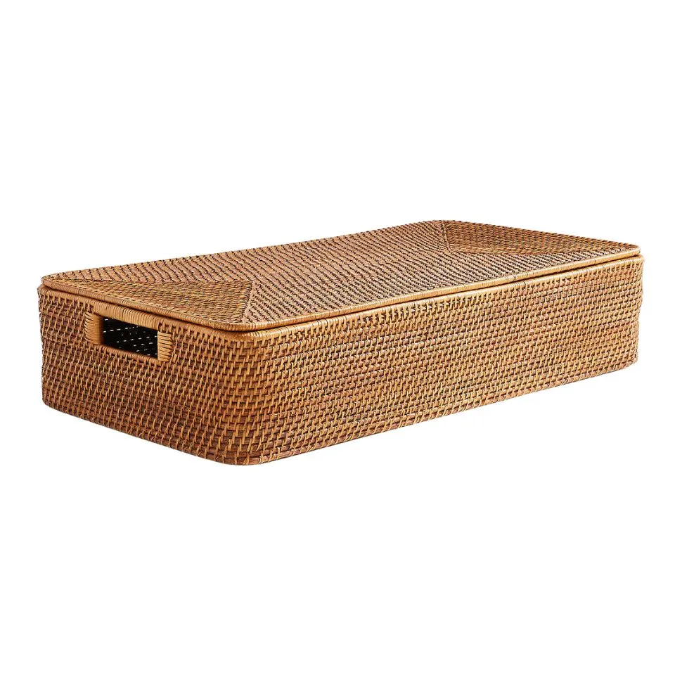 Weave Rattan Underbed Baskets Low Moq