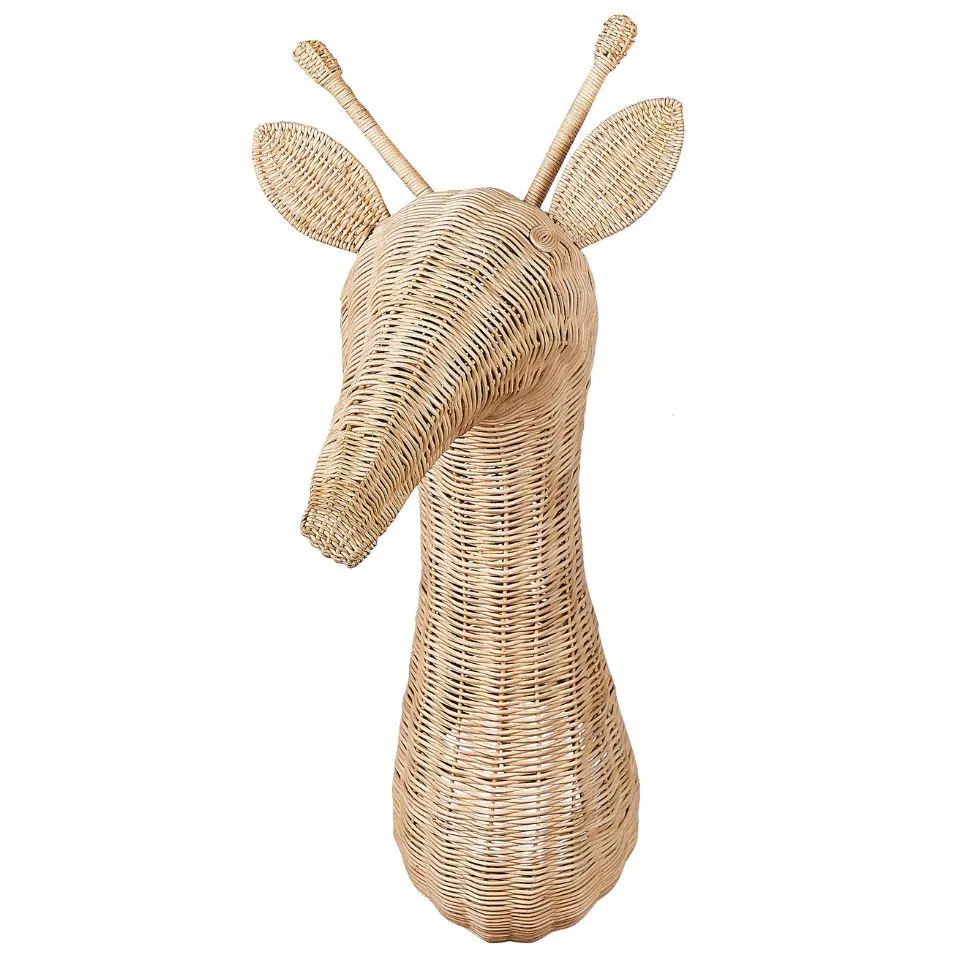Animal Shaped Rattan Wall Decor Short Lead Time