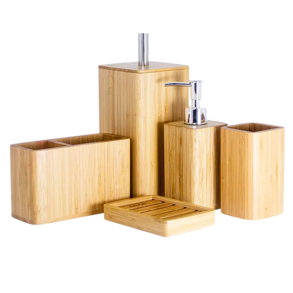 Bamboo Bathroom Set Custom