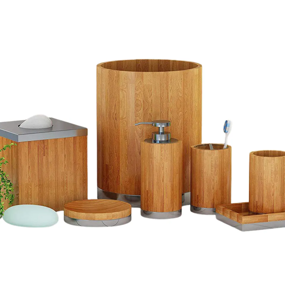 Bamboo Bathroom Set Short Lead Time