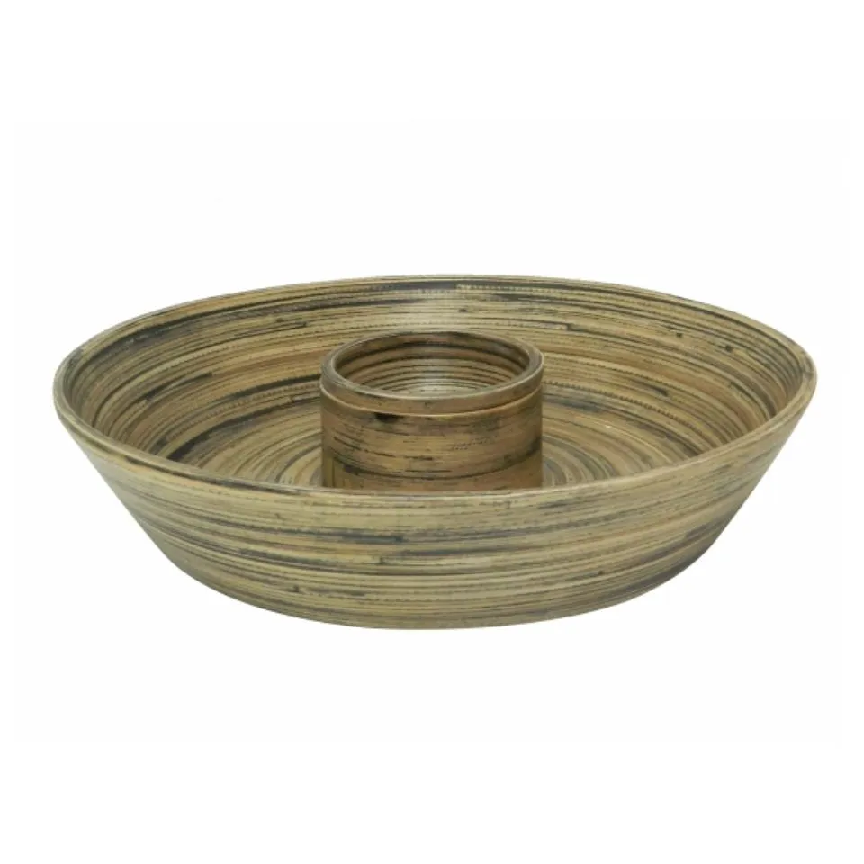 Bamboo Dip And Chip Tray Manufacturer