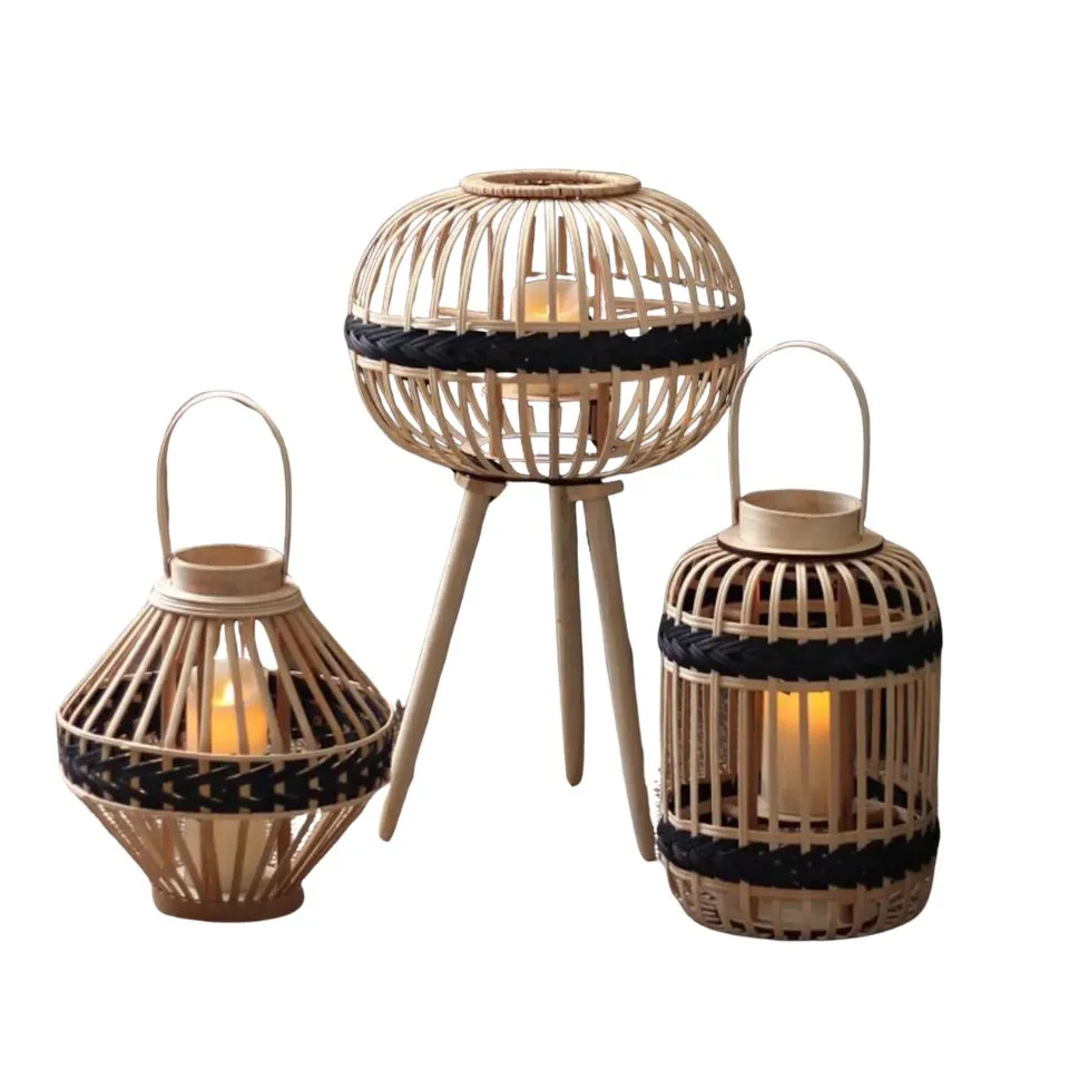 Bamboo Table Lanterns Private Label