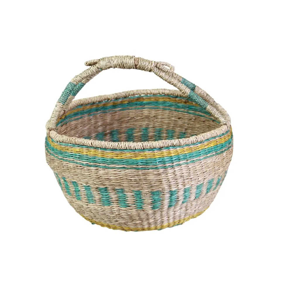 Bolga Seagrass Basket Handicraft