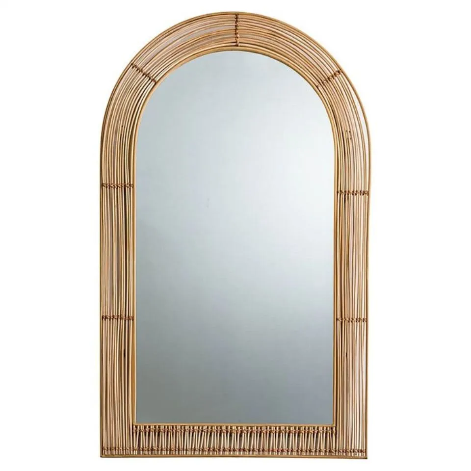 Cane Rattan Arch Mirror Full Length Low Moq