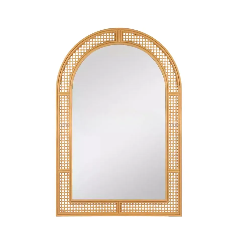 Cane Rattan Arch Mirror Full Length Custom