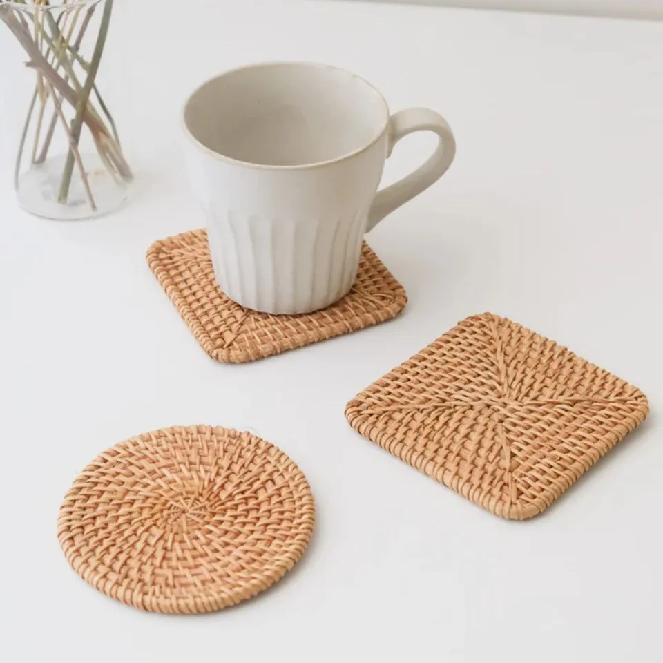 Rattan coaster