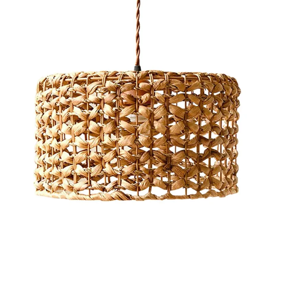 Creative Woven Water Hyacinth Lampshade Low Moq