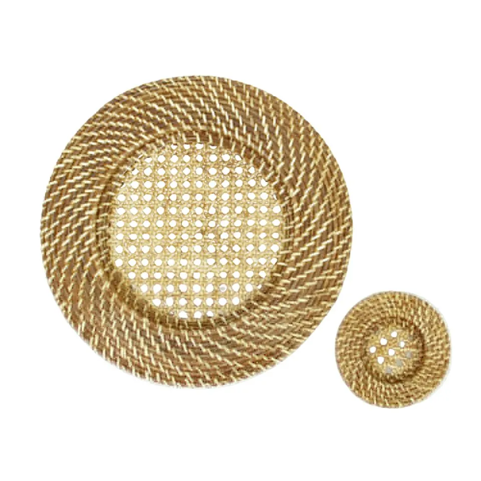 Exquisite Handwoven Rattan Charger Plate Low Moq