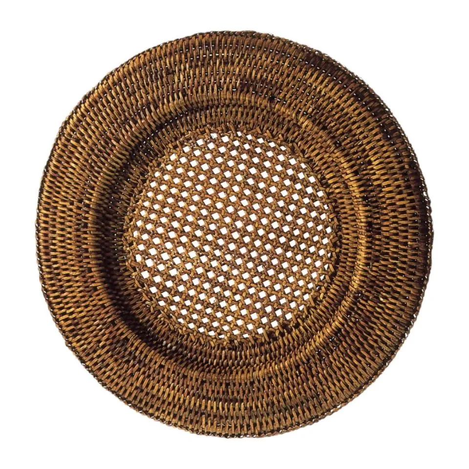 Exquisite Handwoven Rattan Charger Plate Manufacturer