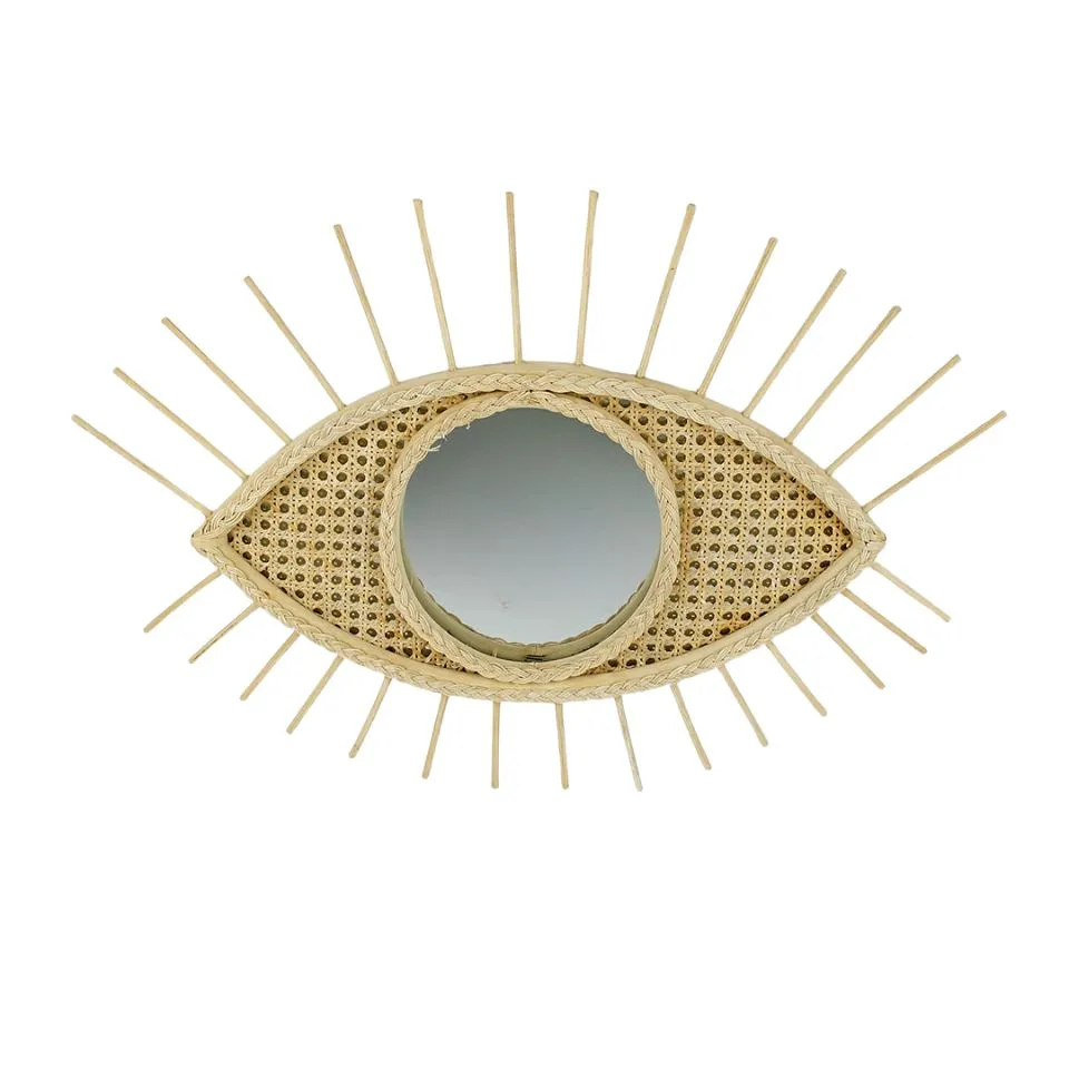 Eye Shape Rattan Mirror Short Lead Time