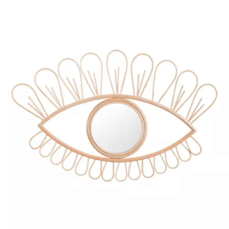 Eye Shape Rattan Mirror Hight Quality
