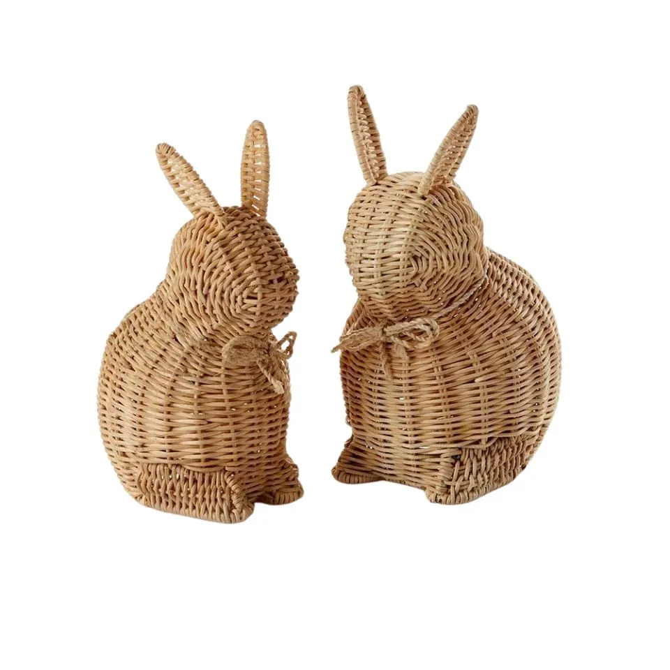 Handcrafted Rattan Bunny Decor Manufacturer