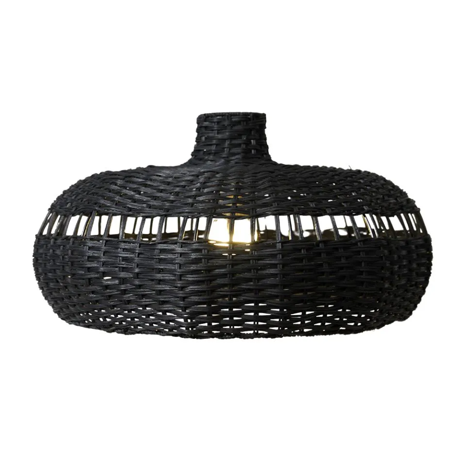 Handwoven Round Rattan Lampshade OEM