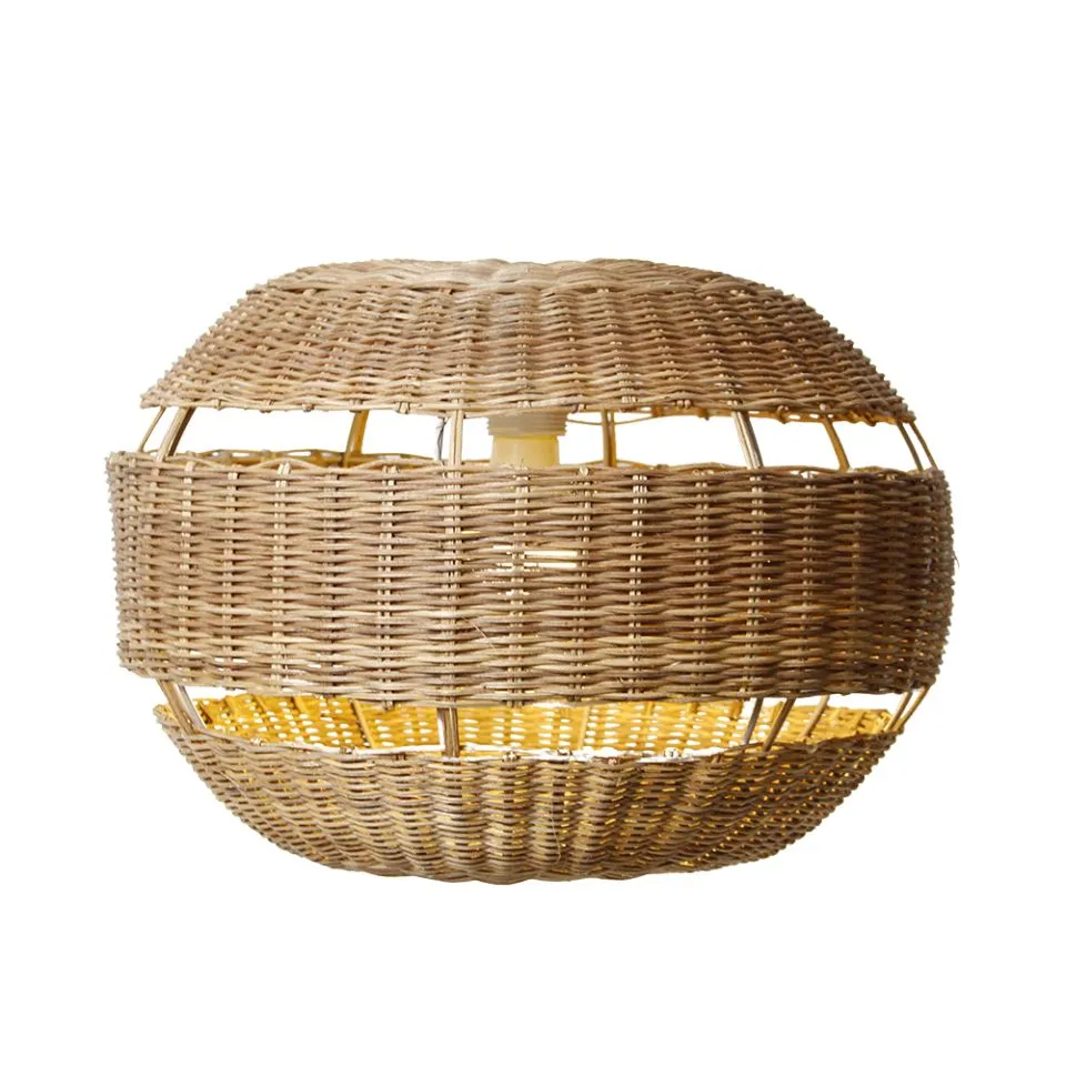 Handwoven Round Rattan Lampshade Short Lead Time