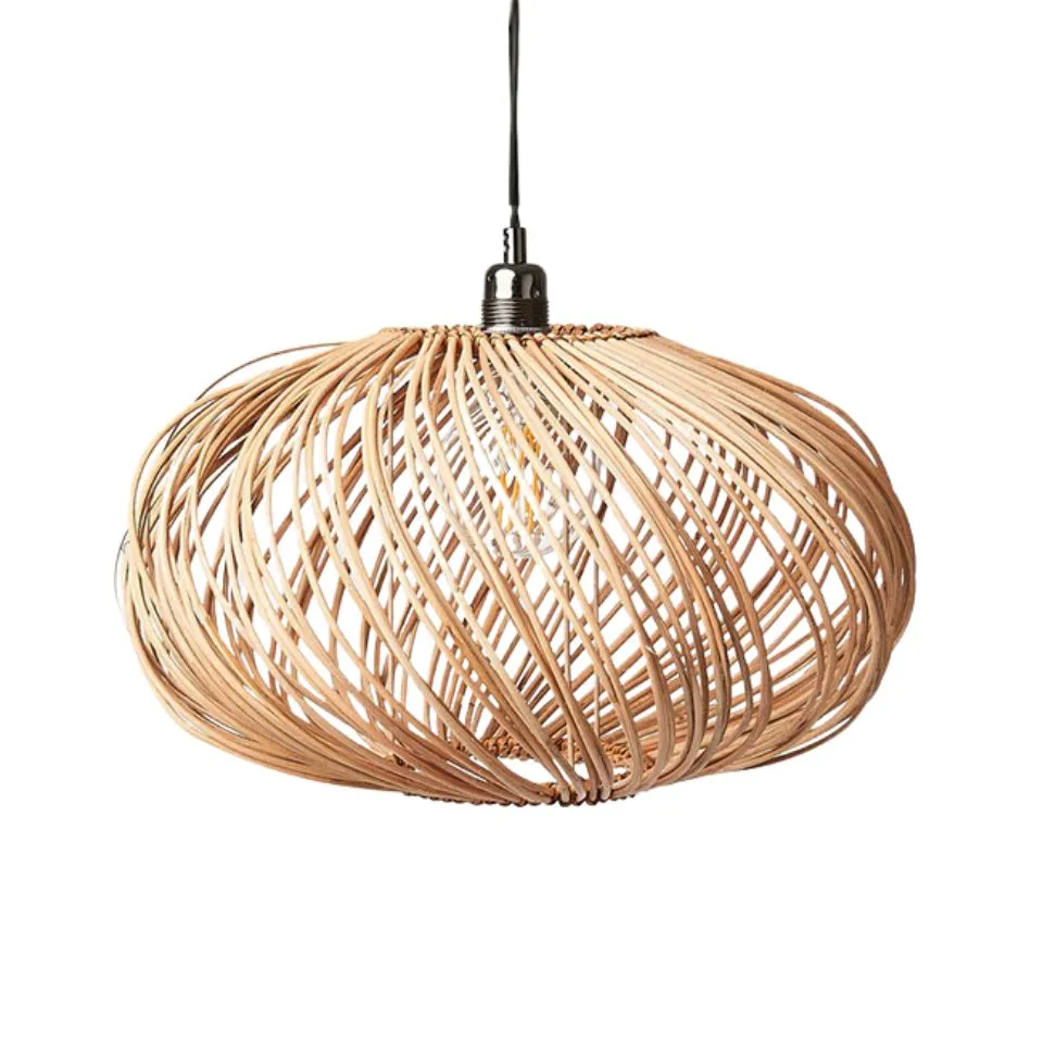 Handwoven Round Rattan Lampshade Manufacturer