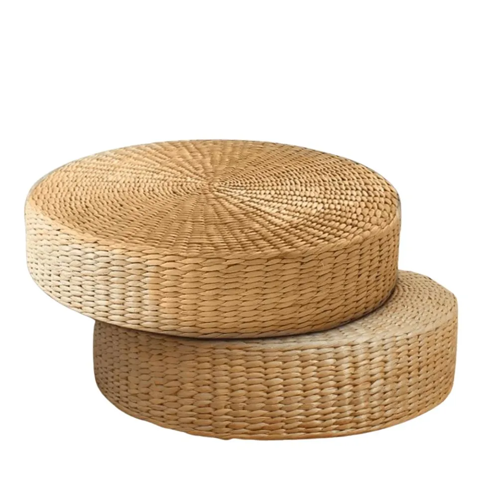 Handwoven Water Hyacinth Ottoman OEM
