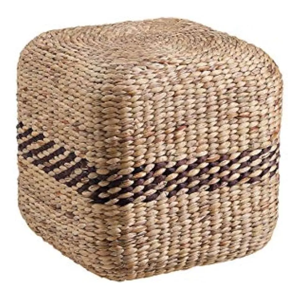 Handwoven Water Hyacinth Ottoman Vietnam