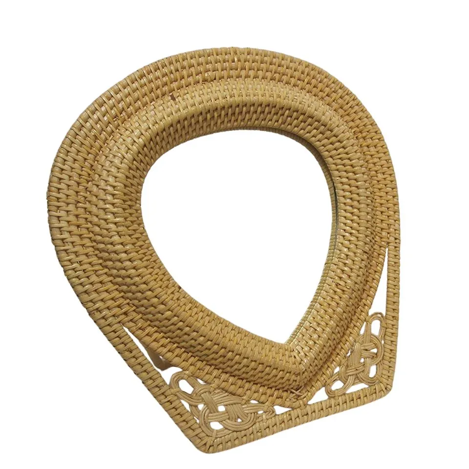Heart Shaped Rattan Mirror Vietnam