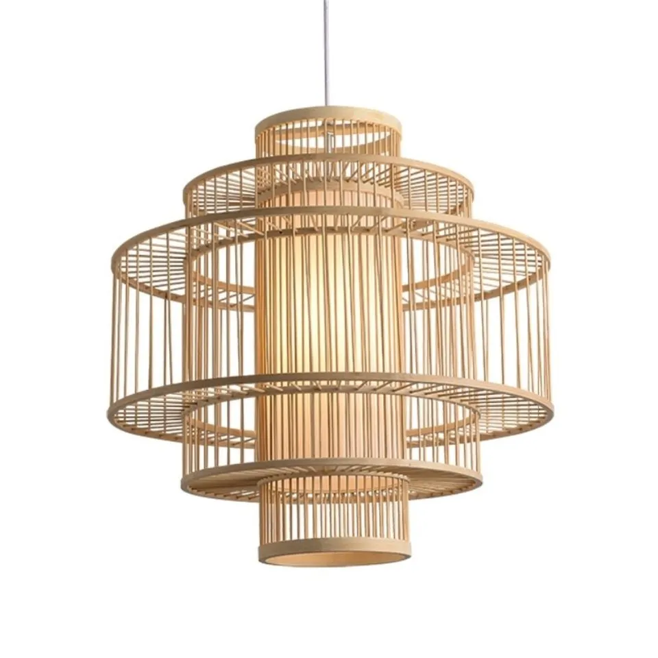 Intricately Woven Bamboo Lampshade Low Moq