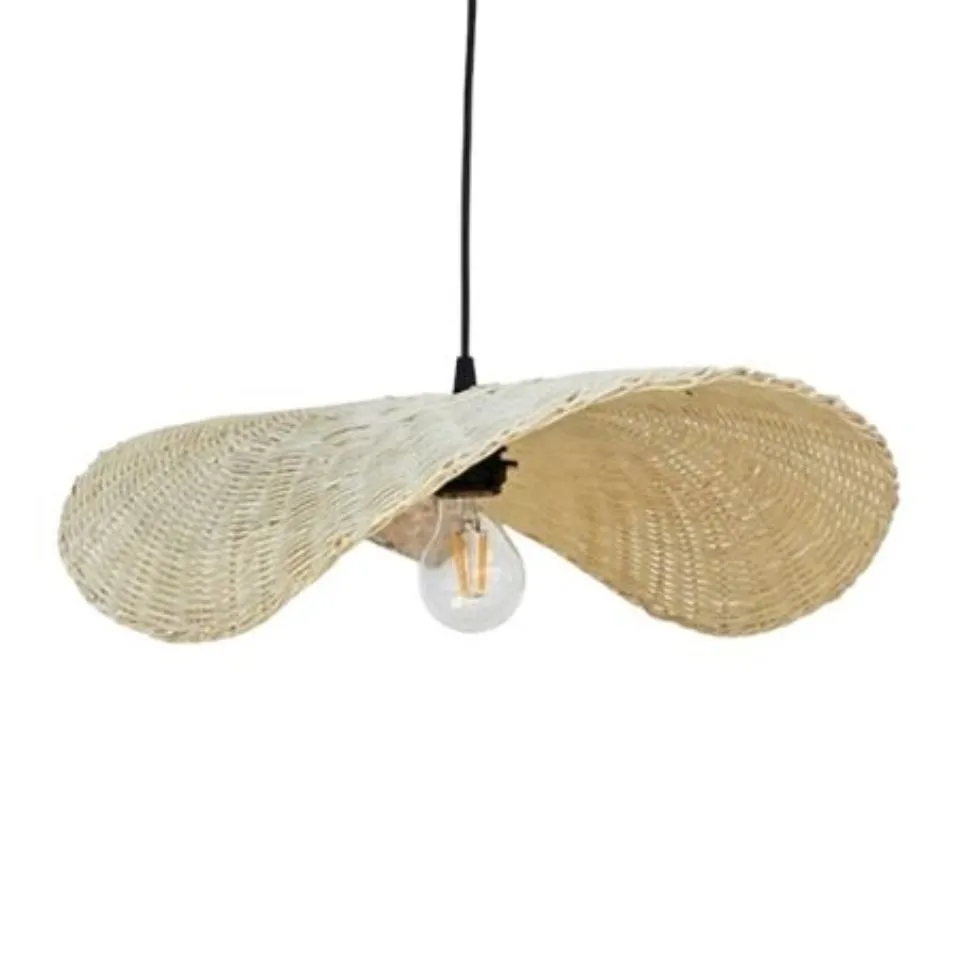 Intricately Woven Rattan Lampshade Custom