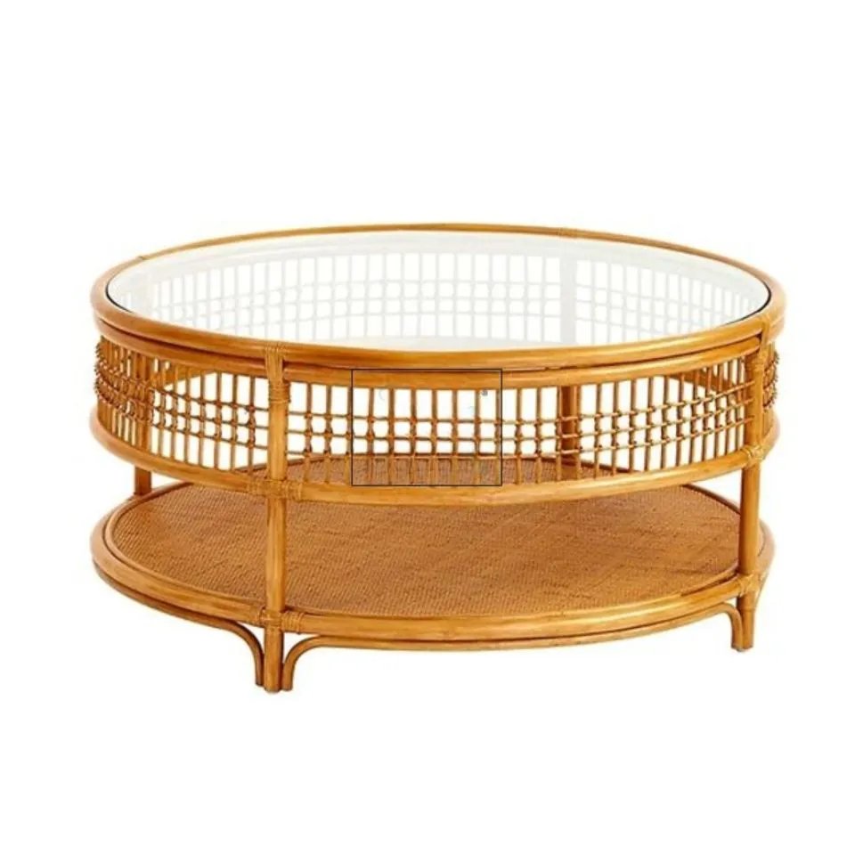 Large Round Rattan Coffee Table Vietnam
