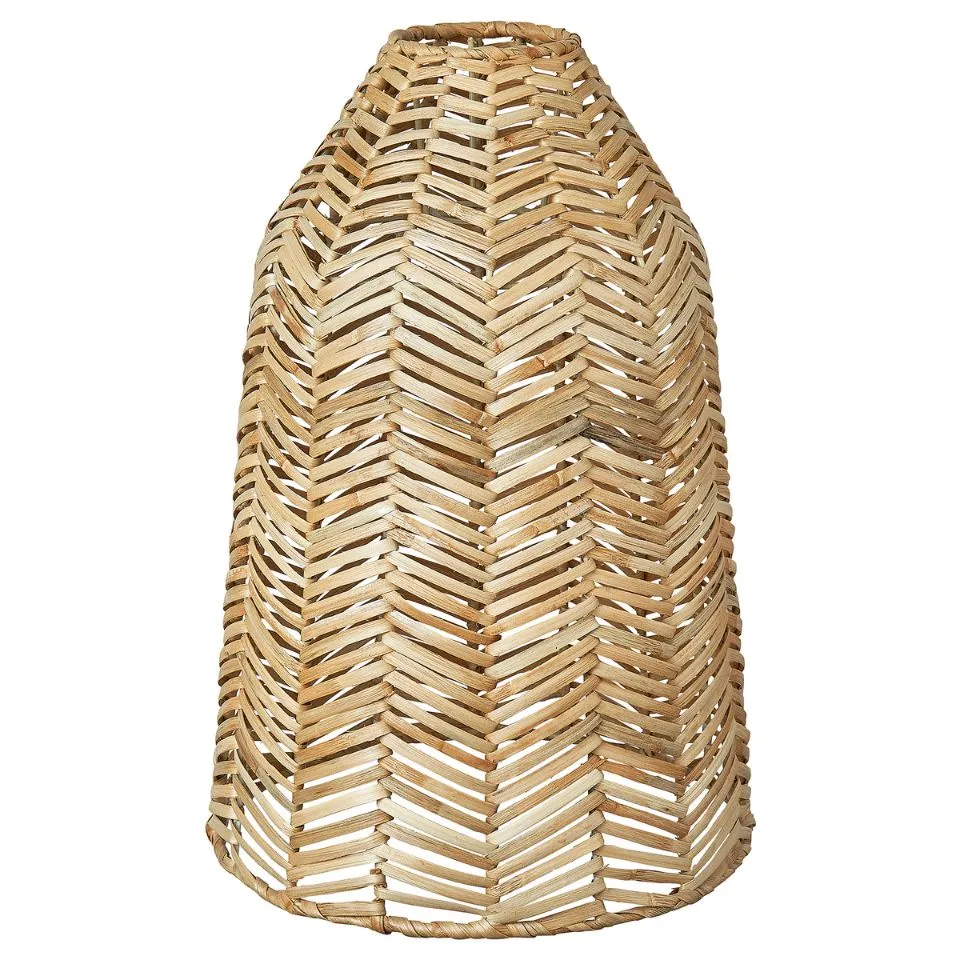 Long Rattan Pendant Lampshade Private Label