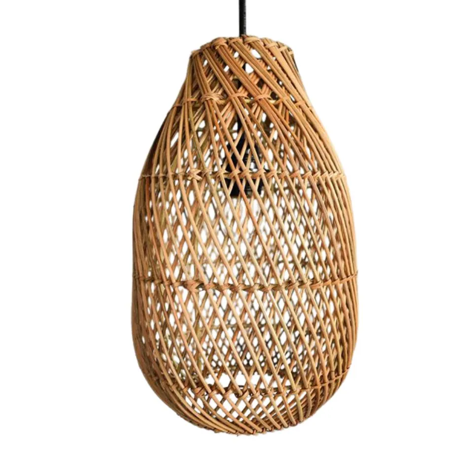 Long Rattan Pendant Lampshade Short Lead Time