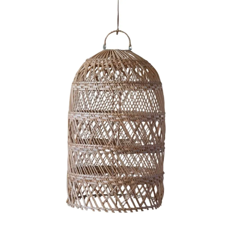Long Rattan Pendant Lampshade Vietnam