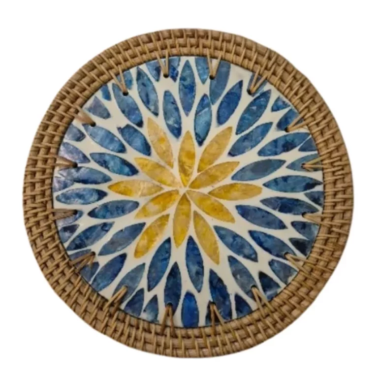 Mother Of Pearl Rattan Placemats Vietnam