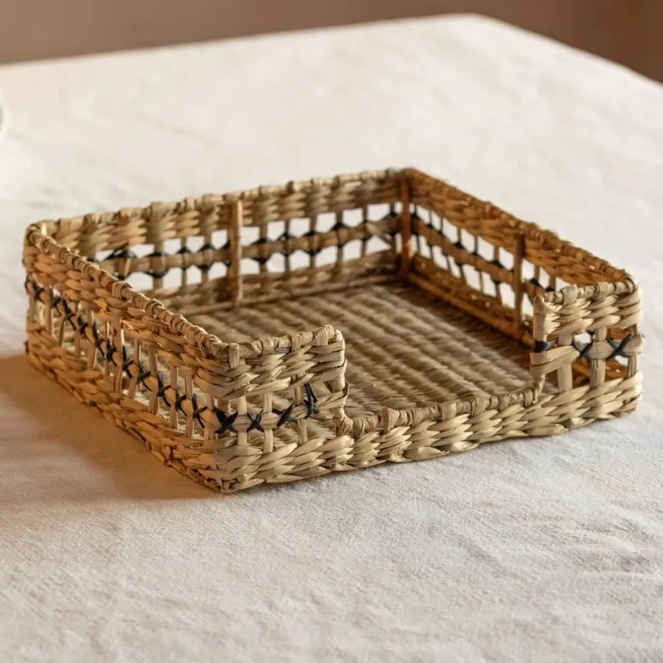 Square Seagrass Napkin Holder