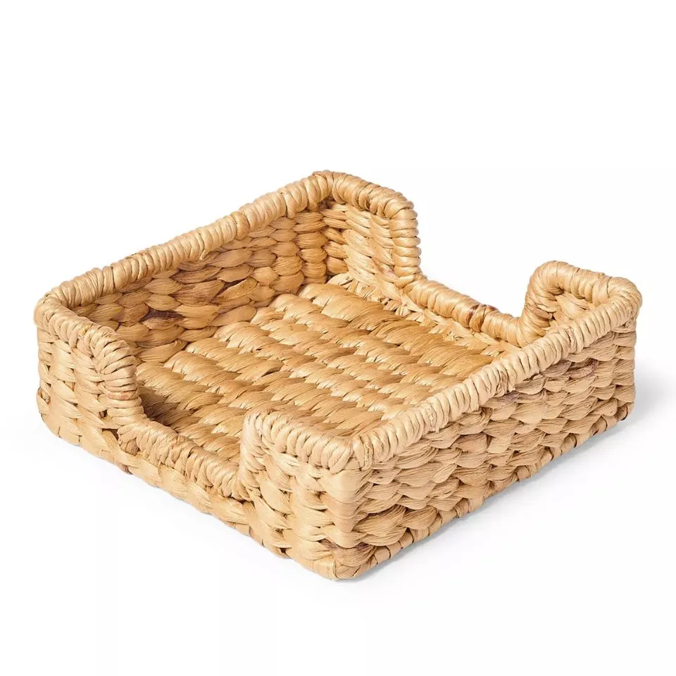 Hand-woven napkin holder