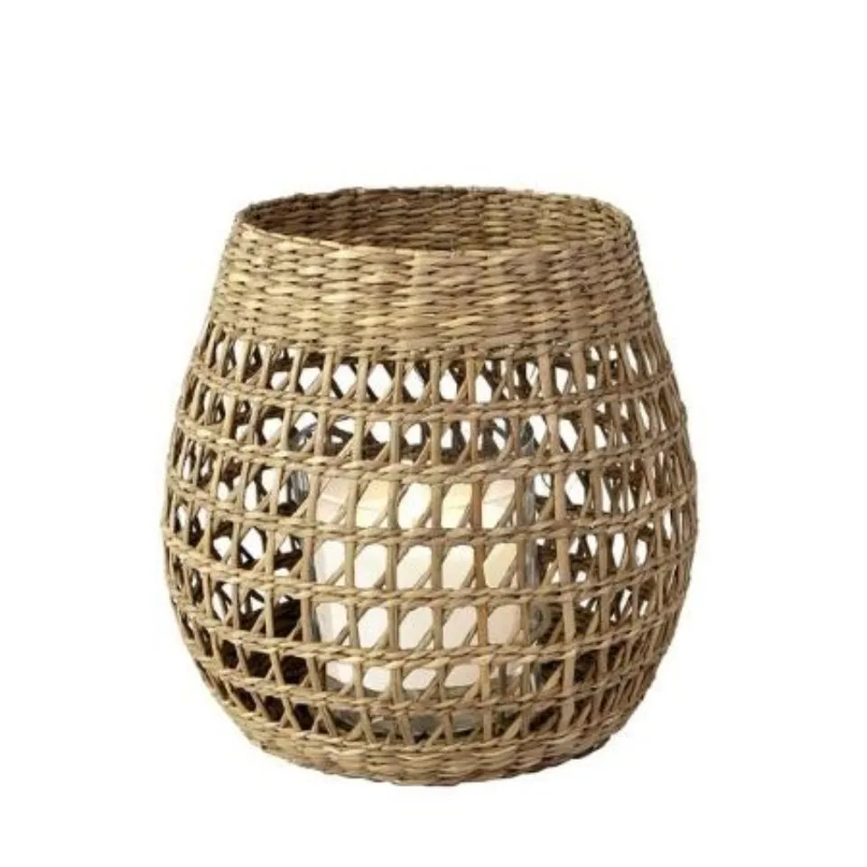 Natural Handmade Seagrass Lantern OEM