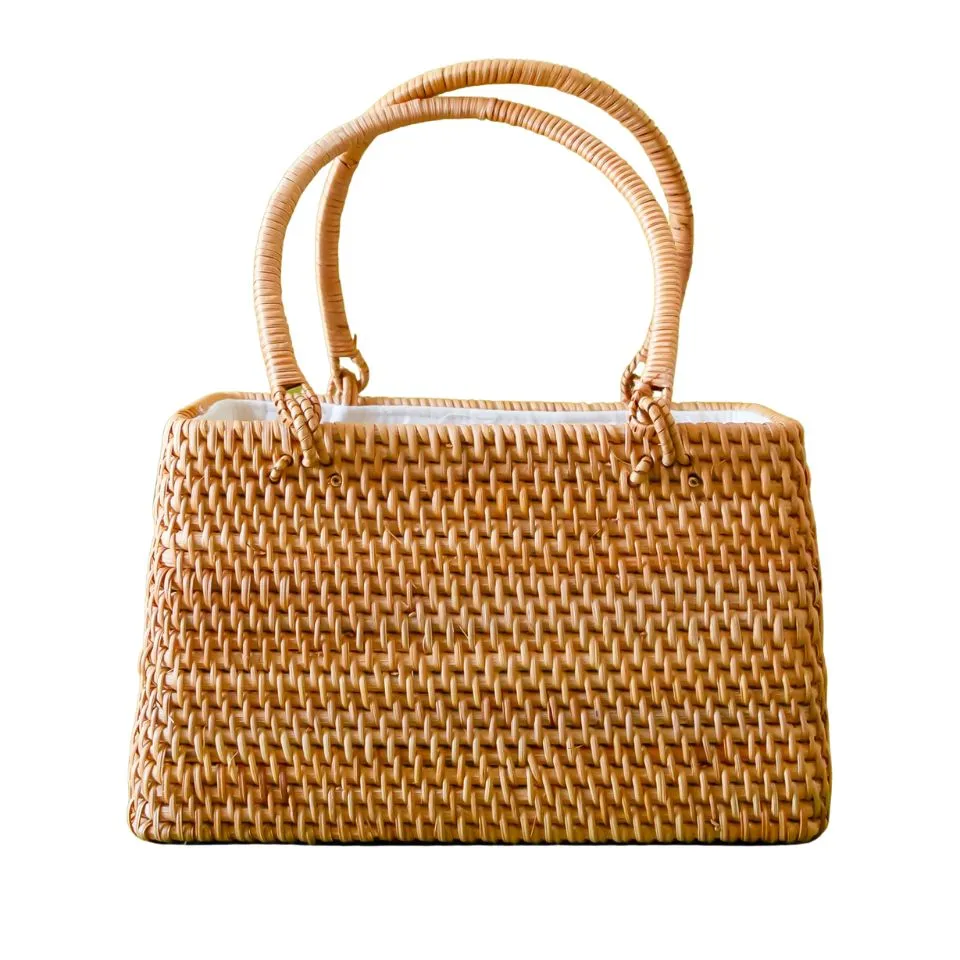 Natural Rattan Handbags Handicraft
