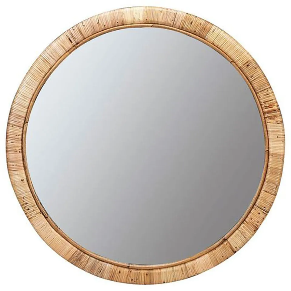 Natural Round Rattan Mirror Short Lead Time