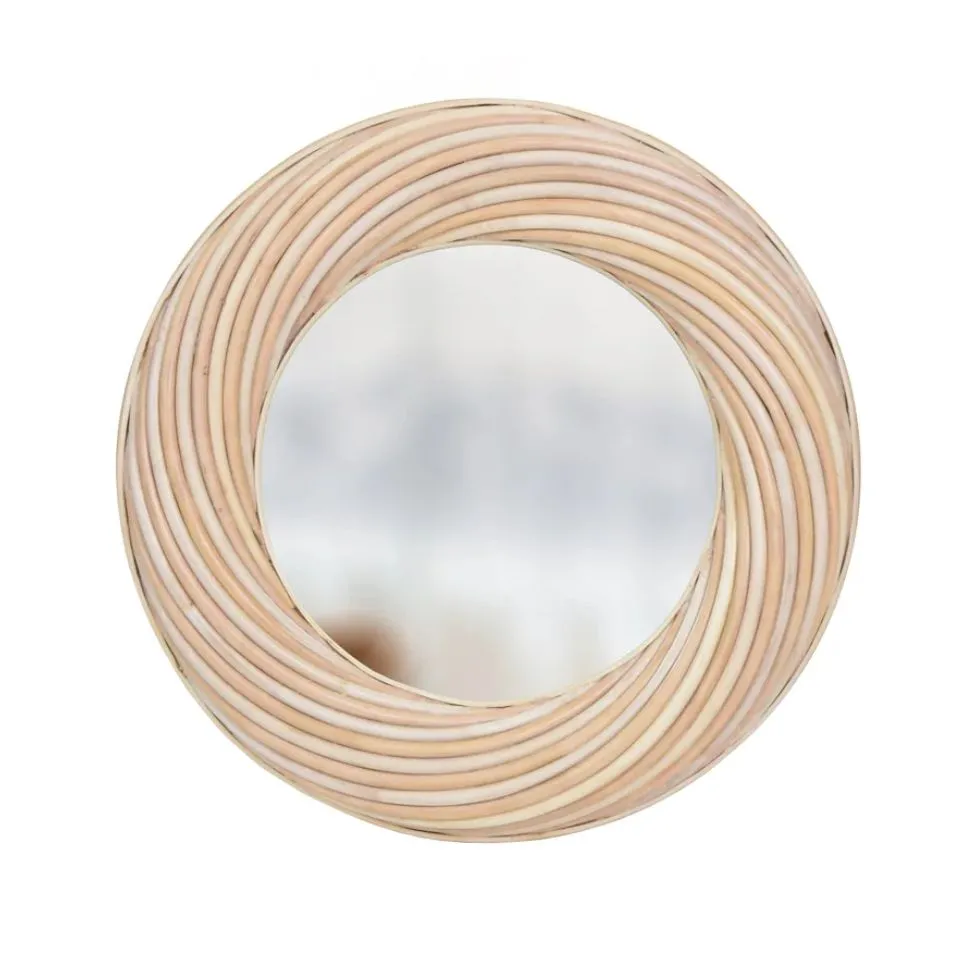 Natural Round Rattan Mirror Manufacturer