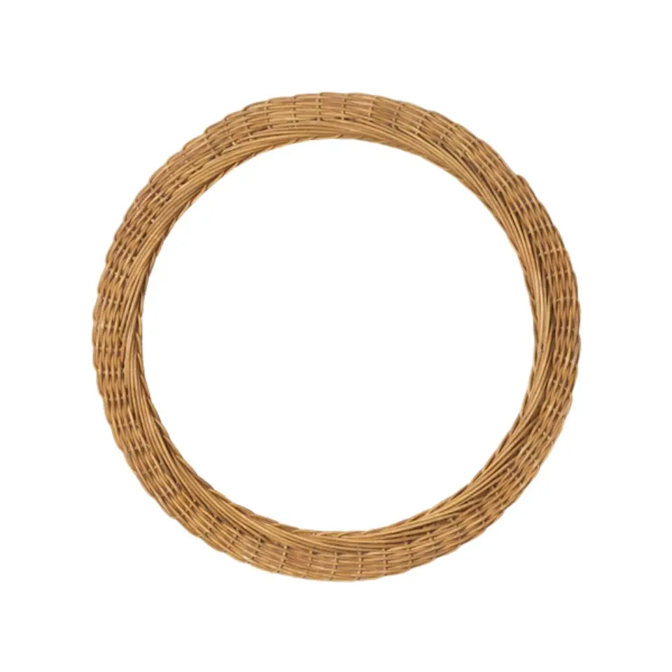 Natural Round Rattan Mirror Private Label